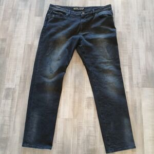 Marc Ecko Cut & Sew Jeans Men Size 38 x 31 Distress Straight Leg Denim Pants Y2K